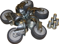 Комплект колес к винтовым промышленным стульям и табуретам